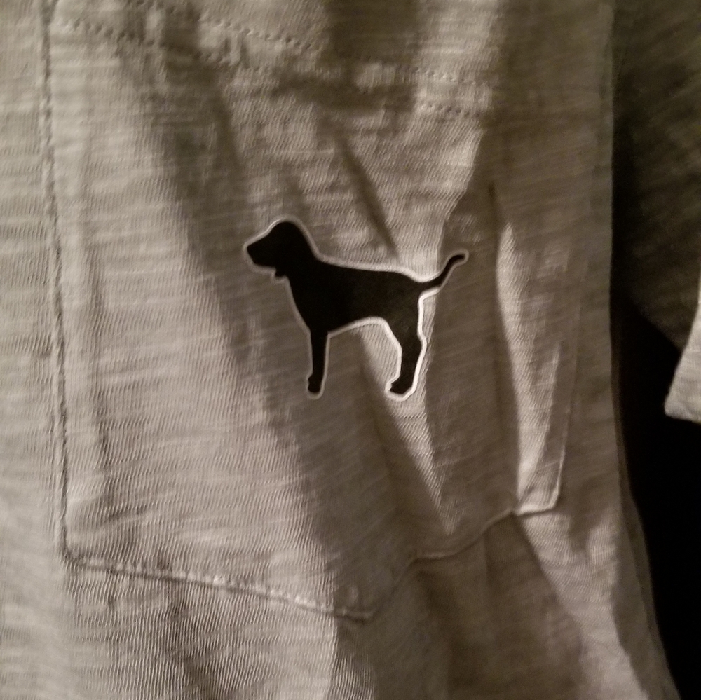 NWOT VINTAGE VS PINK SHORT SLEEVE TEE. KINDA MARLED COLOR. - Picture 4 of 5